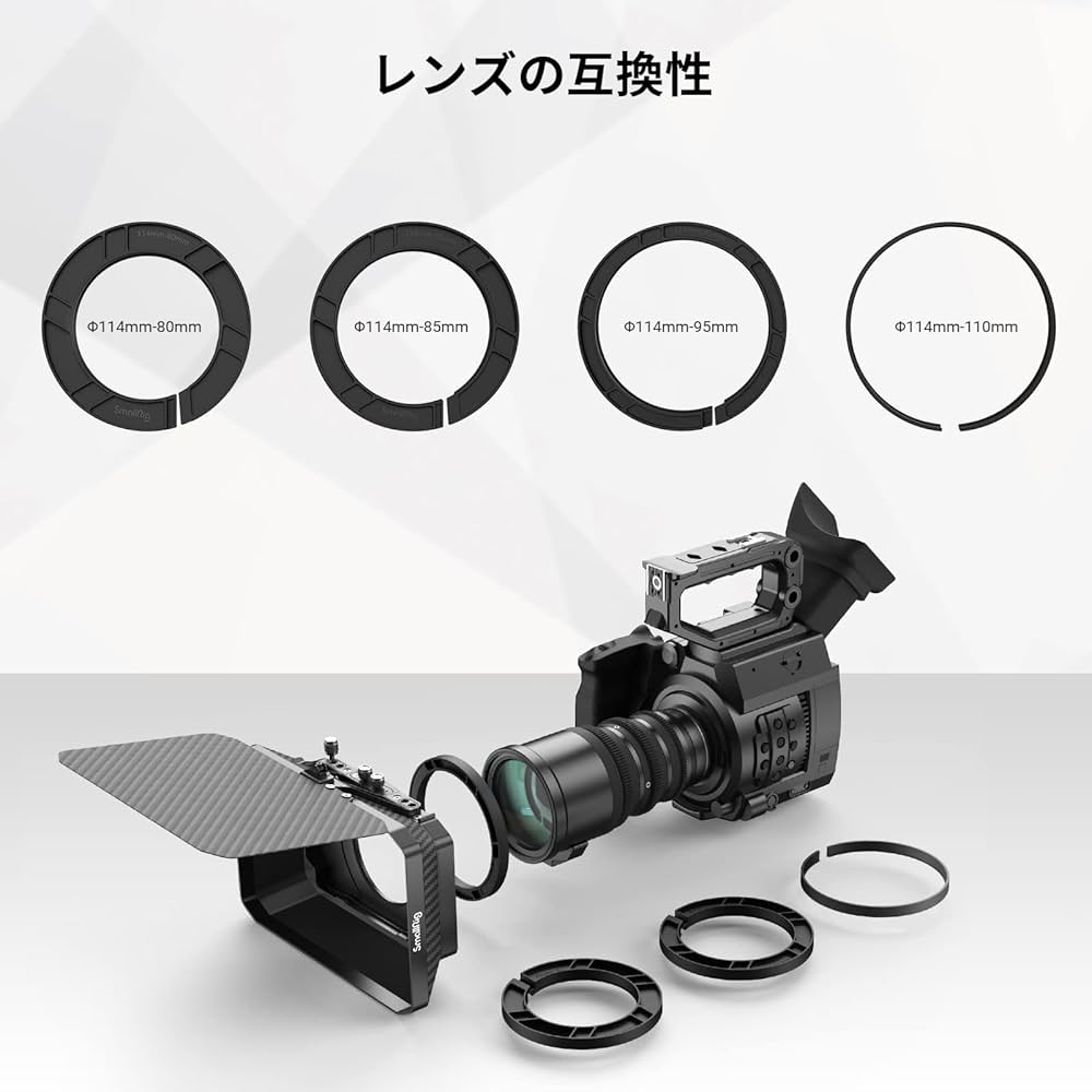 Amazon.co.jp: SmallRig Clamp-On Ring Kit for 2660 Matte Box